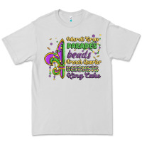 Dove Grey mardi gras parades beads french quarter beignets k Premium Tee - MaliasSmallBusiness
