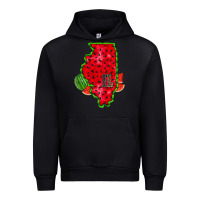 Black illinois watermelon Urban Hoodie - RacoonDesign