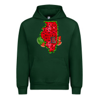 Foreset Green illinois watermelon Urban Hoodie - RacoonDesign