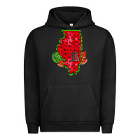 Pigment Black illinois watermelon Urban Hoodie - RacoonDesign