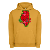 Pigment Peanut Butter illinois watermelon Urban Hoodie - RacoonDesign