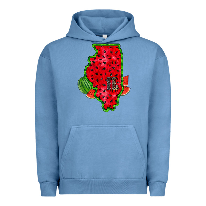 Illinois Watermelon Urban Hoodie by RacoonDesign | Teevron