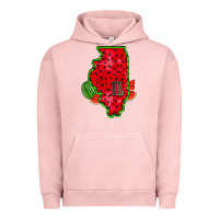 Pigment Salmon illinois watermelon Urban Hoodie - RacoonDesign