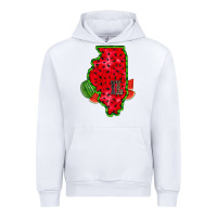 White illinois watermelon Urban Hoodie - RacoonDesign