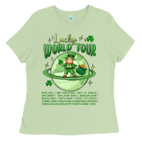 Matcha lucky world tour st. patricks day Ladies Tee - MaliasSmallBusiness