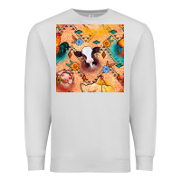 Dove Grey western farm animals seamless pattern Premium Sweatshirt - BundleAndBundleShop