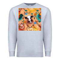 Heather Grey western farm animals seamless pattern Premium Sweatshirt - BundleAndBundleShop
