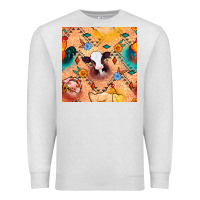 Oatmeal Heather western farm animals seamless pattern Premium Sweatshirt - BundleAndBundleShop