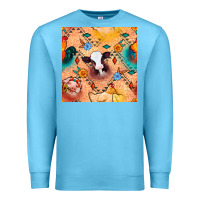 Ocean Blue western farm animals seamless pattern Premium Sweatshirt - BundleAndBundleShop