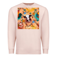 Pale Pink western farm animals seamless pattern Premium Sweatshirt - BundleAndBundleShop