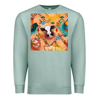 Seafoam western farm animals seamless pattern Premium Sweatshirt - BundleAndBundleShop