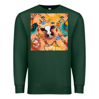 Sports Green western farm animals seamless pattern Premium Sweatshirt - BundleAndBundleShop