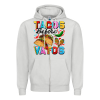 Dove Grey Tacos before Vatos Valentine's Day Zipper Hoodie - FaDigitalArtStudio