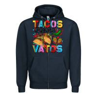 Navy Tacos before Vatos Valentine's Day Zipper Hoodie - FaDigitalArtStudio