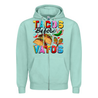 Seafoam Tacos before Vatos Valentine's Day Zipper Hoodie - FaDigitalArtStudio