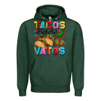 Sports Green Tacos before Vatos Valentine's Day Zipper Hoodie - FaDigitalArtStudio