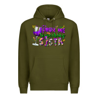 Army Green Pour me something sista Premium Hoodie - FaDigitalArtStudio