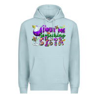Blue Mist Pour me something sista Premium Hoodie - FaDigitalArtStudio