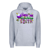 Heather Grey Pour me something sista Premium Hoodie - FaDigitalArtStudio