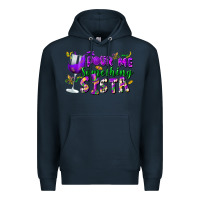 Navy Pour me something sista Premium Hoodie - FaDigitalArtStudio
