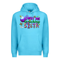 Ocean Blue Pour me something sista Premium Hoodie - FaDigitalArtStudio