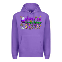 Purple Pour me something sista Premium Hoodie - FaDigitalArtStudio