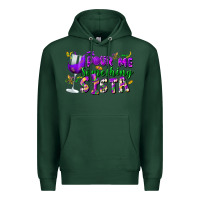 Sports Green Pour me something sista Premium Hoodie - FaDigitalArtStudio