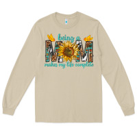 Mushroom Being a Mom Makes My Life Complete Long Sleeve Tee - texasbilliewilder