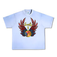 Grape Ice angel wings softball Urban Heavy Tee - Jasminsmagicworld