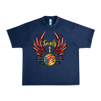 Navy angel wings softball Urban Heavy Tee - Jasminsmagicworld