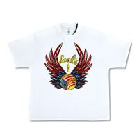 White angel wings softball Urban Heavy Tee - Jasminsmagicworld