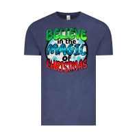Vintage Denim believe in the magic of christmas Vintage Tee - BarkalooDesign