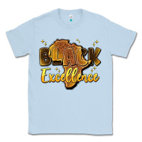 Dusty Blue black excellence Classic Tee - Artiststas