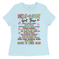 Baby Blue self love girl tour malias Ladies Tee - MaliasSmallBusiness