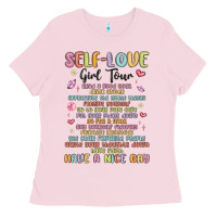 Bubblegum Pink self love girl tour malias Ladies Tee - MaliasSmallBusiness