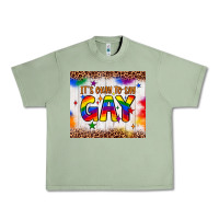 Oil Green it's okay to say gay tumbler Urban Heavy Tee - JahusDesignShop
