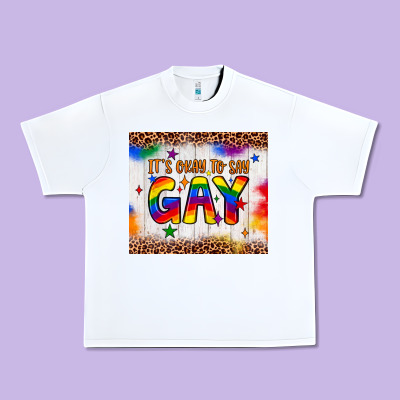 It's Okay To Say Gay Tumbler Urban Heavy Tee Designed By Jahusdesignshop