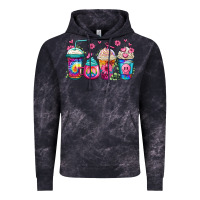 Cloud Black tie dye hippie coffee cups Vintage Hoodie - Jasminsmagicworld