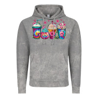 Cloud Rock tie dye hippie coffee cups Vintage Hoodie - Jasminsmagicworld