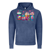 Tie Dye Hippie Coffee Cups Vintage Hoodie | Teevron