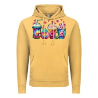 Vintage Mustard tie dye hippie coffee cups Vintage Hoodie - Jasminsmagicworld