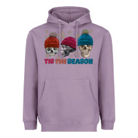 Lavender tis the season skull winter Heavyweight Hoodie - FaDigitalArtStudio