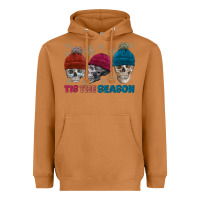 Meerkat tis the season skull winter Heavyweight Hoodie - FaDigitalArtStudio