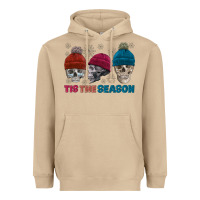 Mushroom tis the season skull winter Heavyweight Hoodie - FaDigitalArtStudio