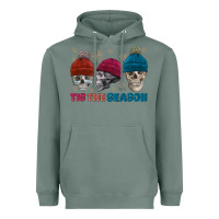 Sage tis the season skull winter Heavyweight Hoodie - FaDigitalArtStudio