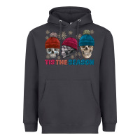 Smoke tis the season skull winter Heavyweight Hoodie - FaDigitalArtStudio