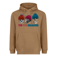 Tis The Season Skull Winter Heavyweight Hoodie | Teevron