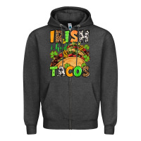 Charcoal Heather St. Patrick's Irish i had tacos Zipper Hoodie - OliviaCreatesArt