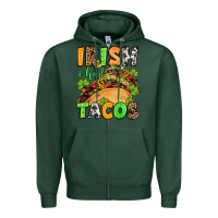 Sports Green St. Patrick's Irish i had tacos Zipper Hoodie - OliviaCreatesArt