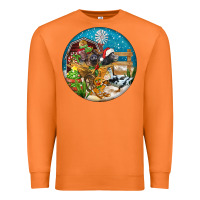 Carrot Christmas  farm animals Premium Sweatshirt - FaDigitalArtStudio